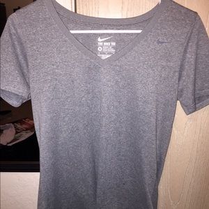 Nike dri-fit gray shirt